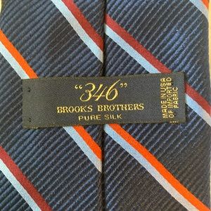 Brooks Brothers Navy Stripes Silk tie